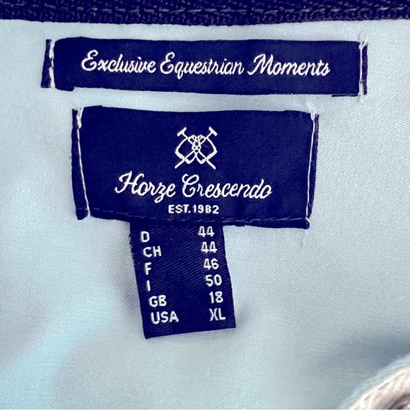 Horze Crescendo Rider Stories Long Sleeve Polo With Embroidered & Patch … - Picture 11 of 14